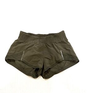 Lululemon Olive Green Athletic Shorts